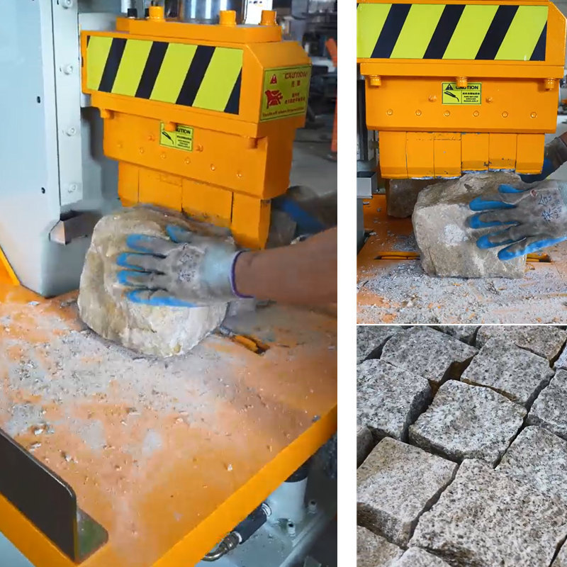 Movable Blade Natural Rock Stone Splitter Machine