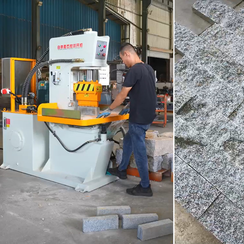 Movable Blade Natural Rock Stone Splitter Machine