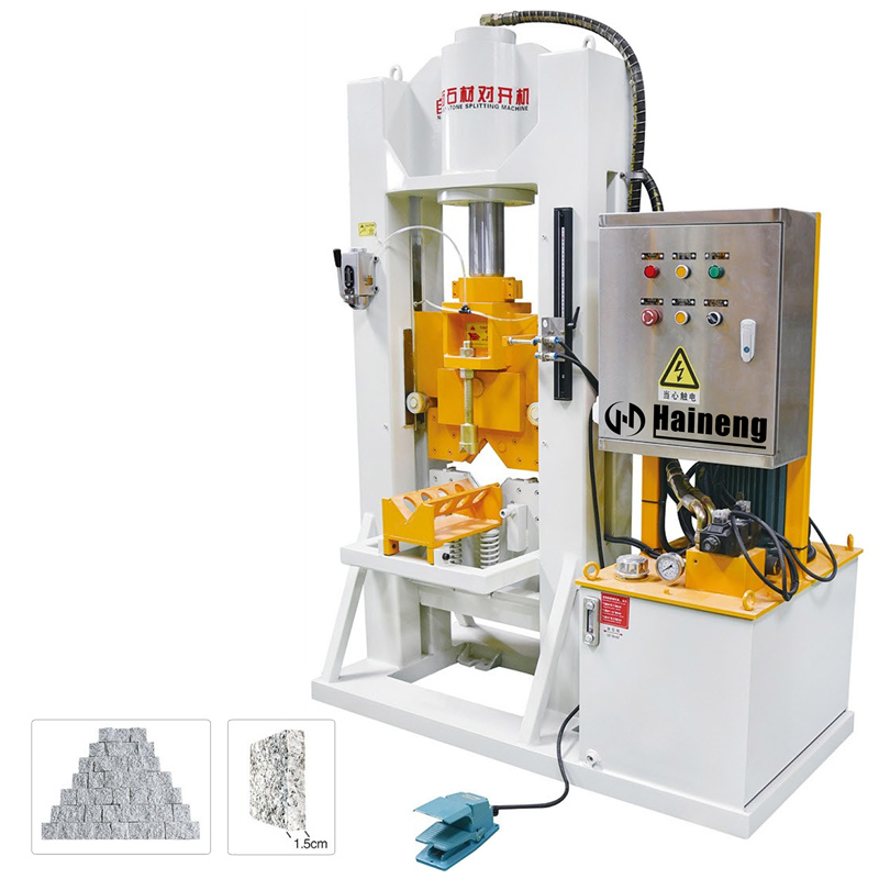 मैनुअल फीडिंग हाइड्रोलिक क्यूब्स स्टोन स्प्लिटर मशीन