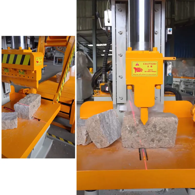 Hydrauliczne ramię robota do rozłupywania kamieni