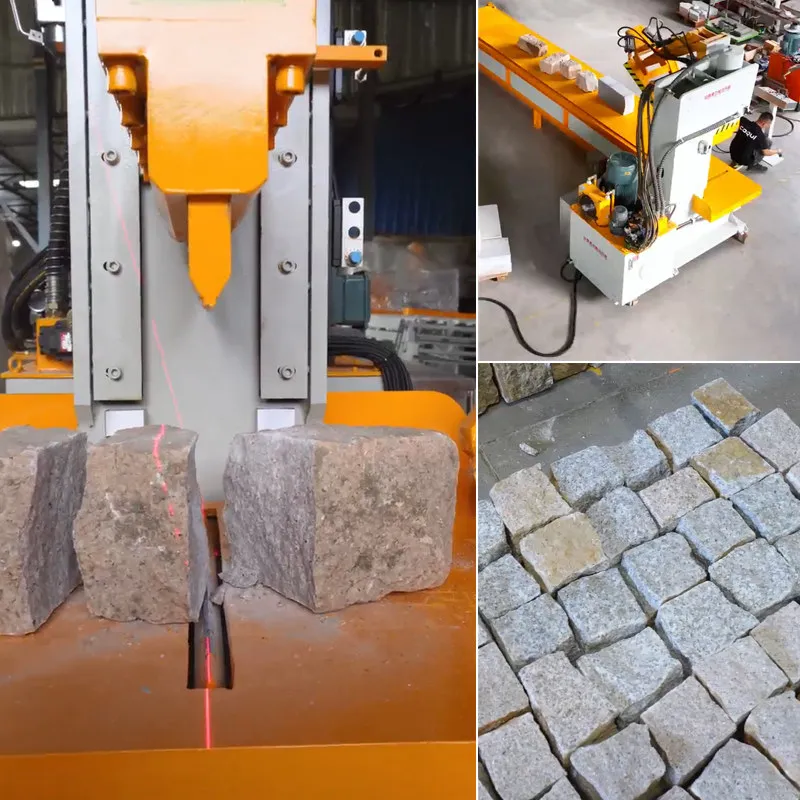 Hydrauliczne ramię robota do rozłupywania kamieni