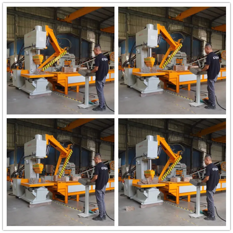 Hydrauliczne ramię robota do rozłupywania kamieni