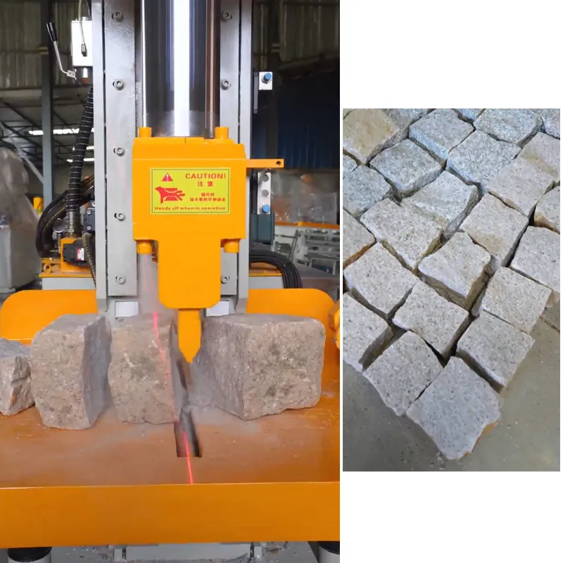 Hydrauliczne ramię robota do rozłupywania kamieni