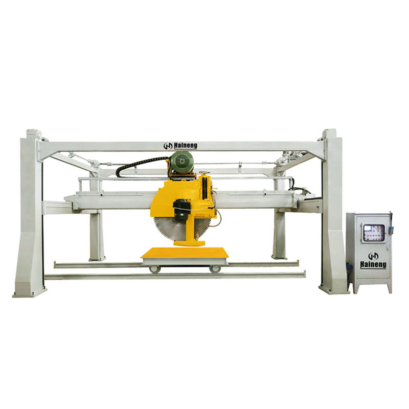 Máy cắt đá cẩm thạch nằm ngang với trụ giàn