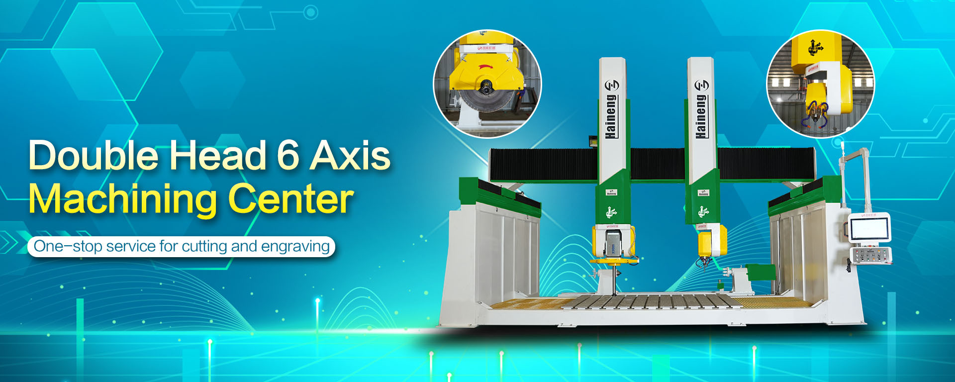 6 Axis CNC Bridge Saw