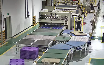 inline RDC robot palletizer