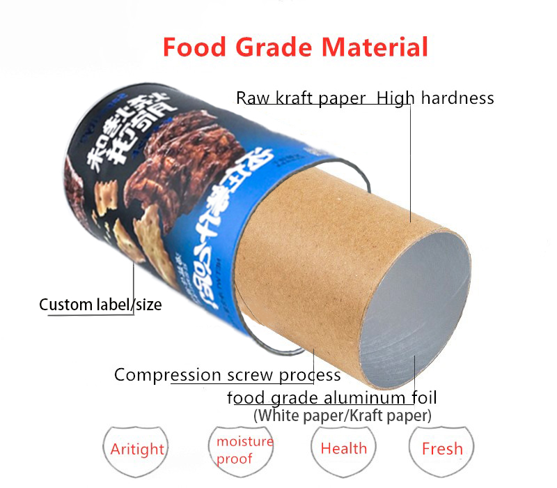 powder cardboard tube