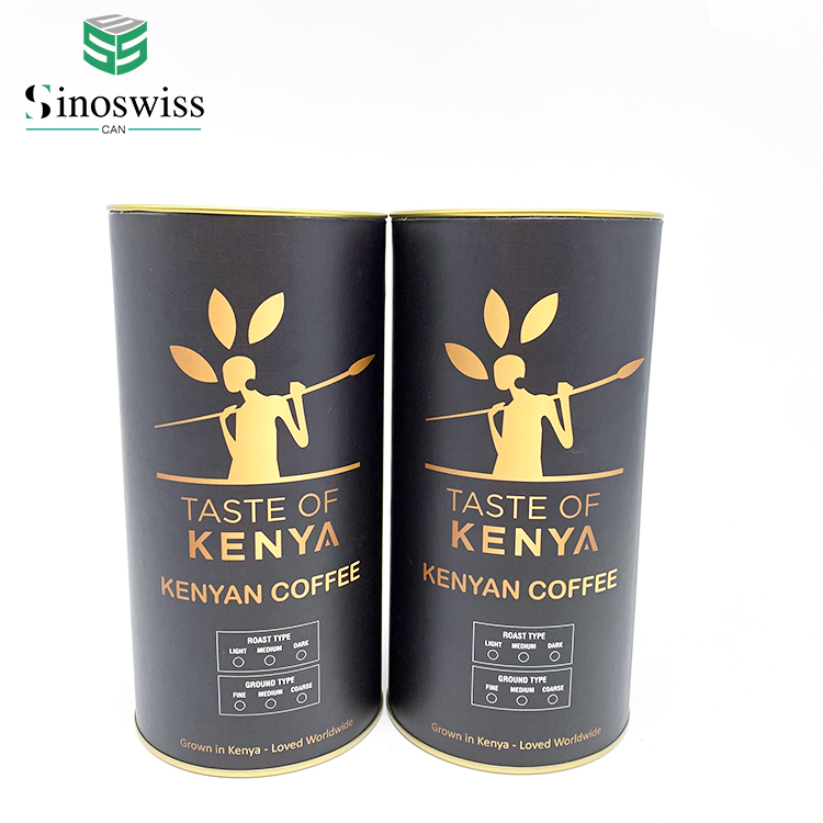Coffee Tin Can Cylinder Packaging Tube