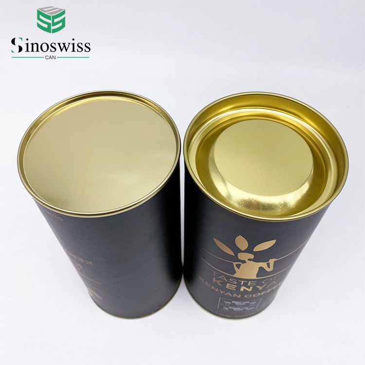 Coffee Tin Can Cylinder Packaging Tube