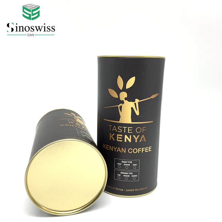 Coffee Tin Can Cylinder Packaging Tube