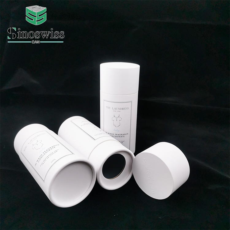 White Kraft Paper Tube Container