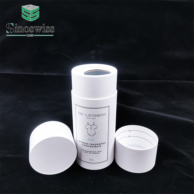 White Kraft Paper Tube Container