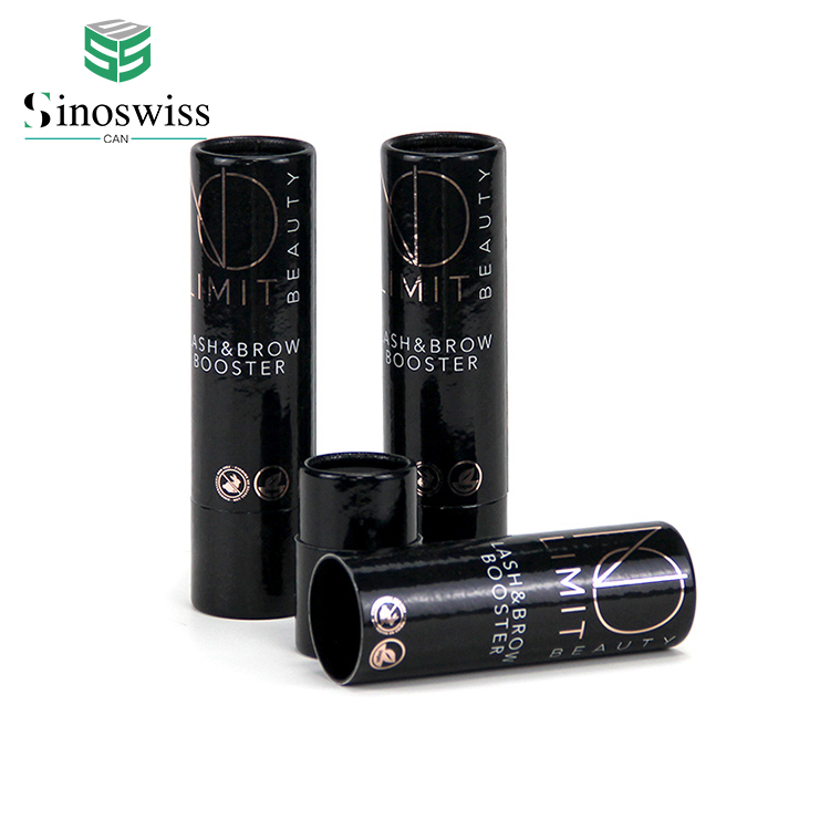 Biodegradable Cylinder Black Paper Tube Packaging