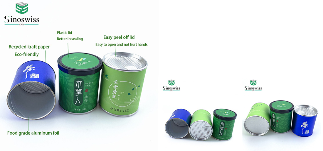 tea paper tube packaging