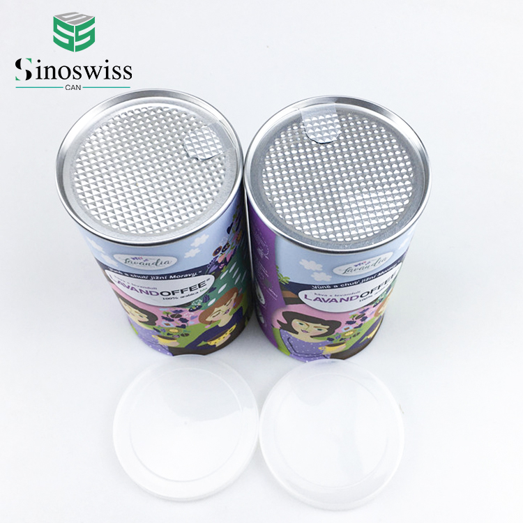 Cylinder paper can packaging