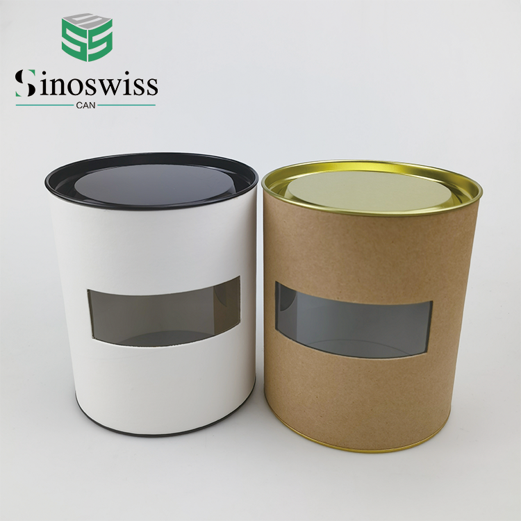 window cutting paper tube packaging