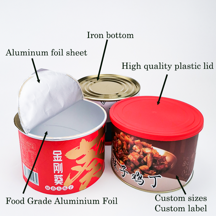 food paper can packaging