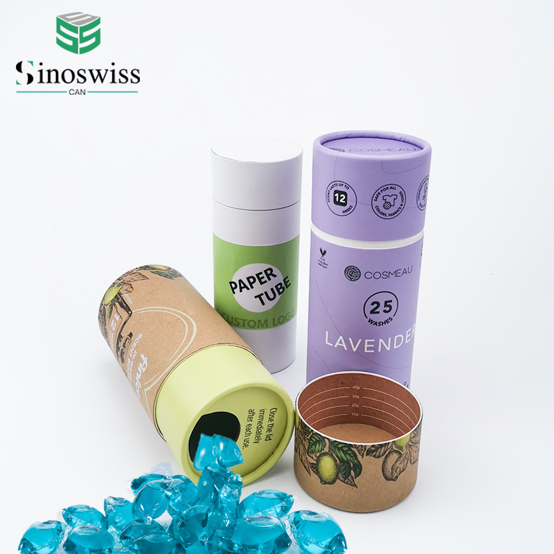 Eco-friendly Laundry Beads Paper Packaging Tube