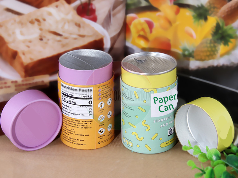 cylinder paper can packaging