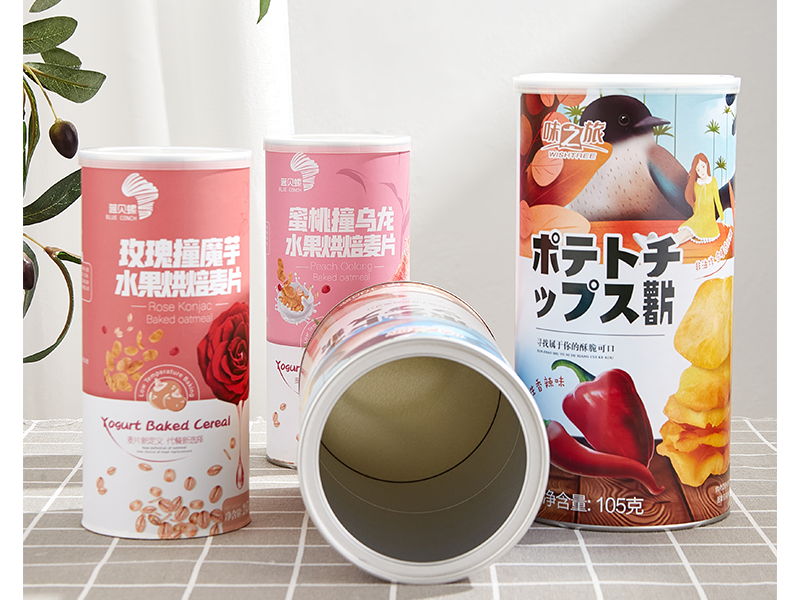 cylindrical paper can packaging