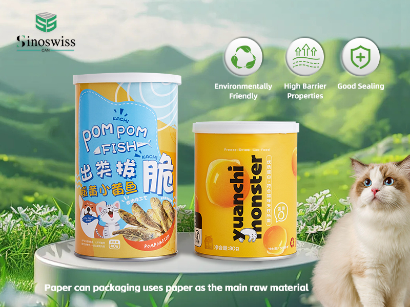 Why choose paper can for pet freeze-dried food packaging?