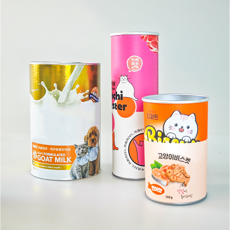 Food Grade Paper Can Packaging for Pet Food
