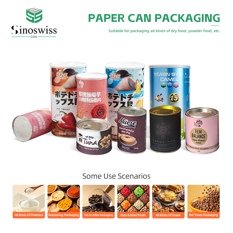 Food Grade Paper Can Packaging for Pet Food