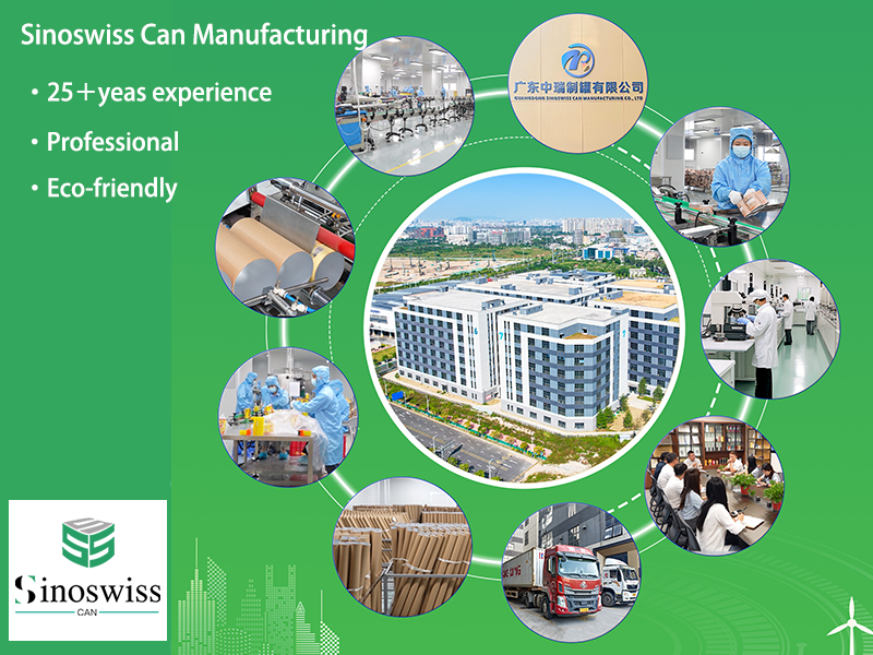 Guangdong Sinoswiss Can Manufacturing Co., Ltd.: One of the largest paper can packaging suppliers in China Guangdong Sinoswiss Can Manufacturing Co., Ltd.: One of the largest paper can packaging suppliers in China