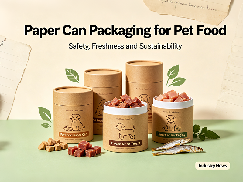 ¿Por qué el envasado en latas de papel es la opción ideal para alimentos premium para mascotas y golosinas liofilizadas?