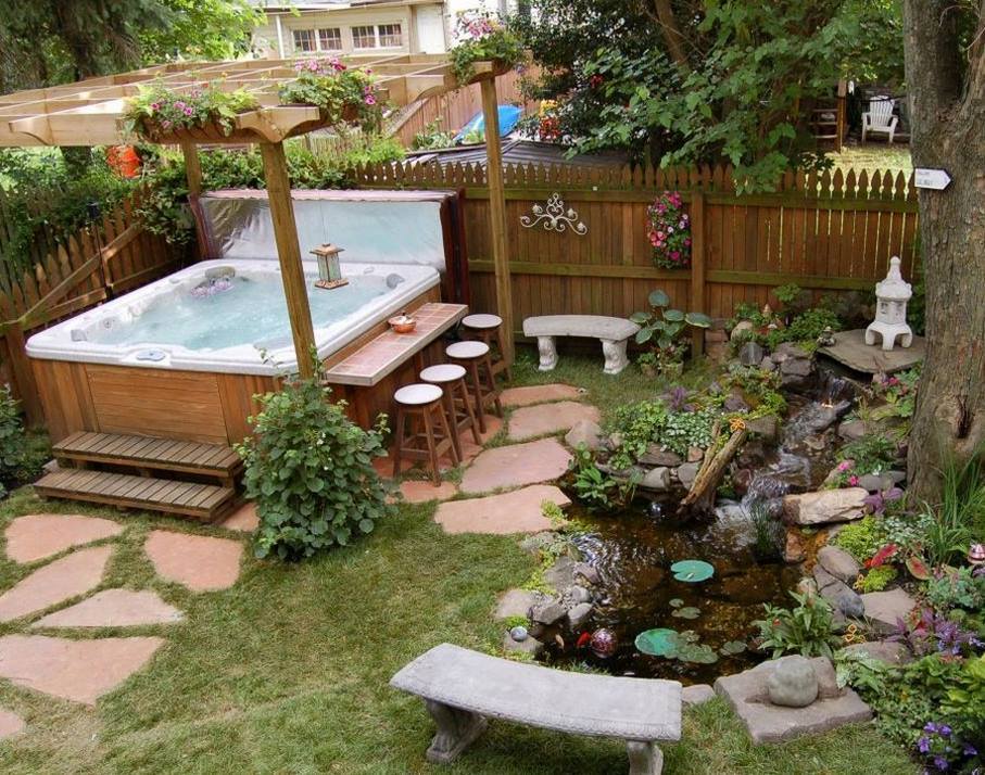 How To Make Your OUTDOOR HOT TUB Look Better