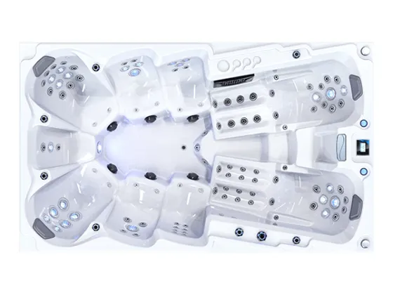 Stora bubbelpooler för 9 personer och jacuzzi utomhusspa