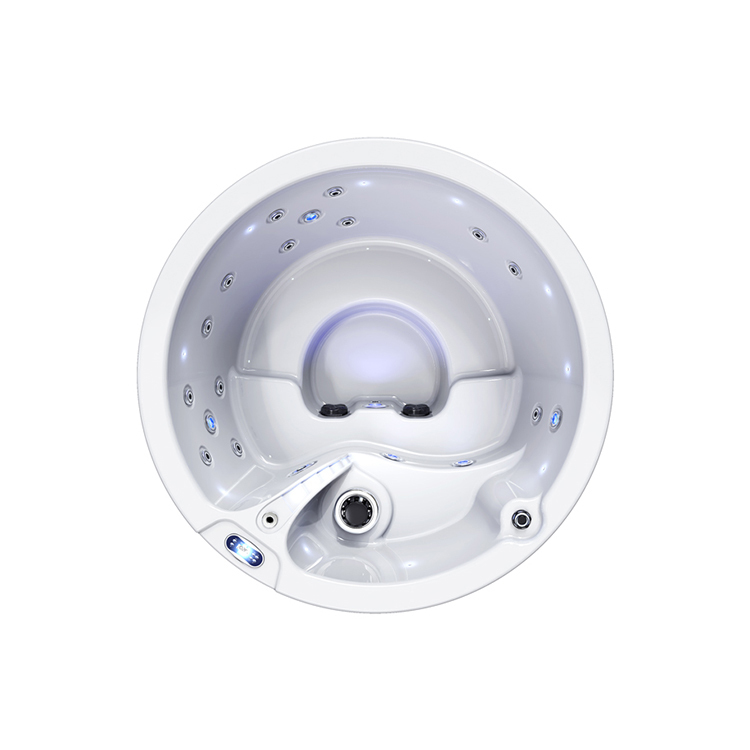 Supply 6 Seater US Acrylic Shell Round Luxury Hot Tub Wholesale Factory