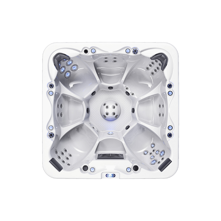 Supply 7 Person Hot Tub With Fountain Massage Bathtub ZR6007