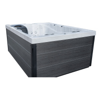 Lyxig 3-personers bubbelpool 68 massagestrålar utomhus bubbelpool spa
