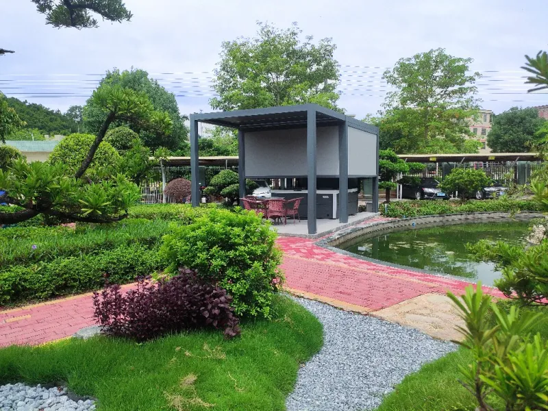 Miradouro luxuoso personalizado da banheira de hidromassagem do jardim exterior para o caramanchão impermeável do dossel dos termas