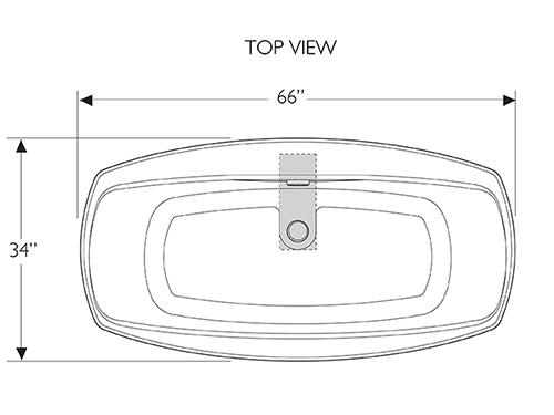 freestanding tub sizes