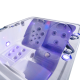 3-persoons mini-jacuzzi, kleine plug-and-play-jetted-tub