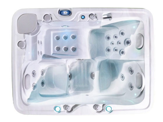 3-osobowa mini wanna z hydromasażem, mała wanna z hydromasażem typu plug and play