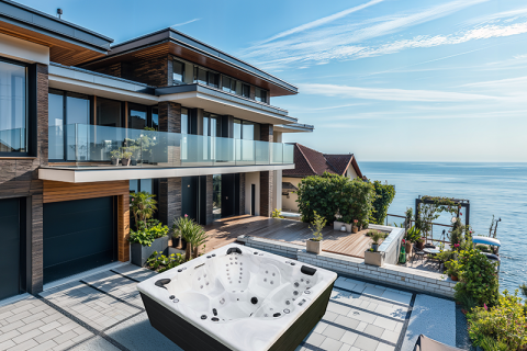 How long do you need to soak in an outdoor jacuzzi tub to recover your muscles?