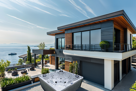 Do you know the principle of hot water heating in outdoor spa Jacuzzi?