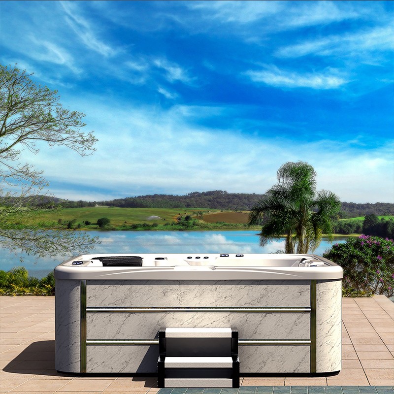 outdoor hot tub