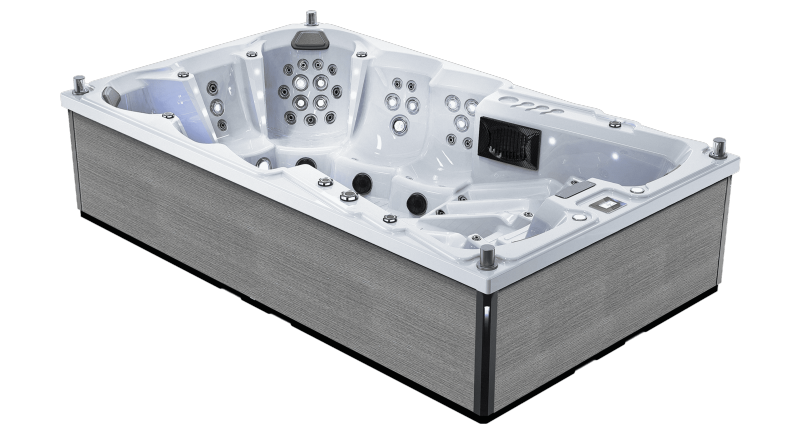 Duże jacuzzi dla 9 osób i jacuzzi na świeżym powietrzu