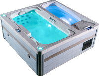 Balboa Spa masažna kad za 3 osebe z dvojno cono in hladnim potopom