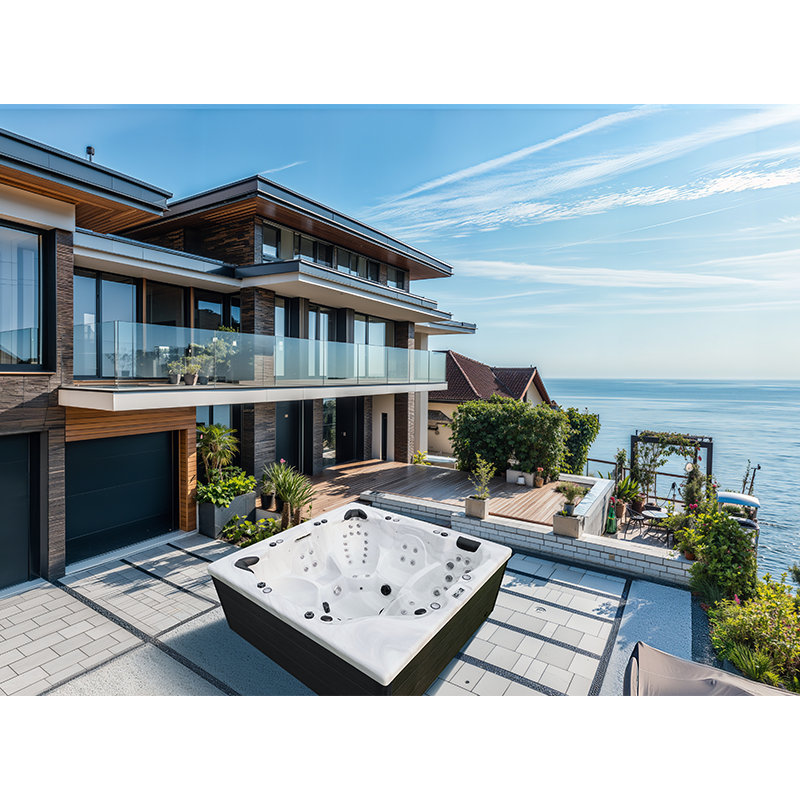 outdoor spa hot tub