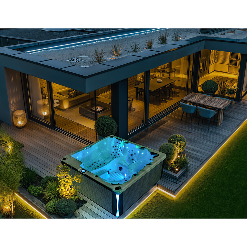 outdoor whirlpool hot tub