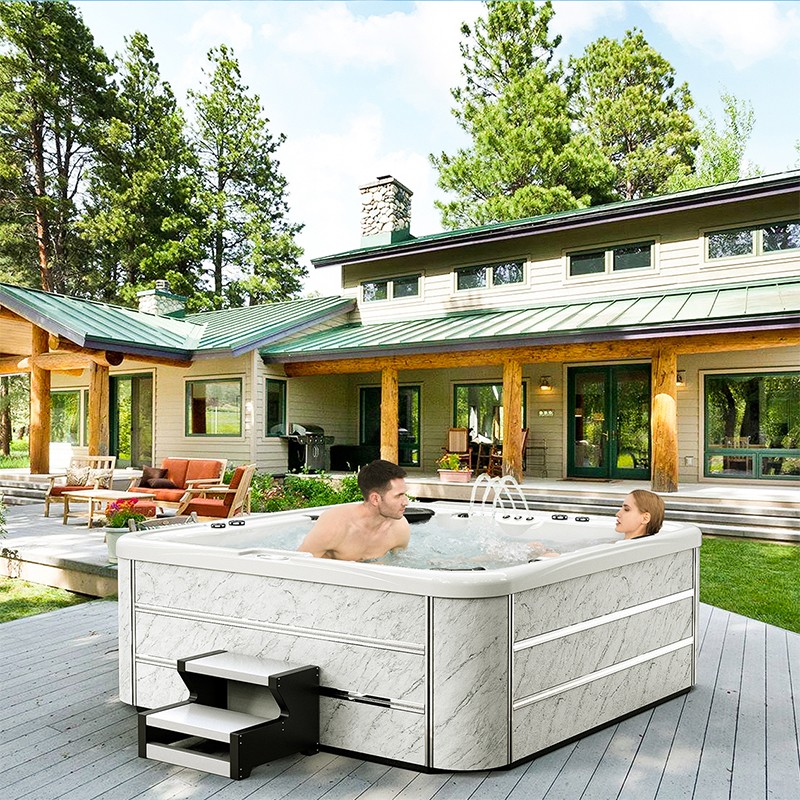 outdoor whirlpool hot tub