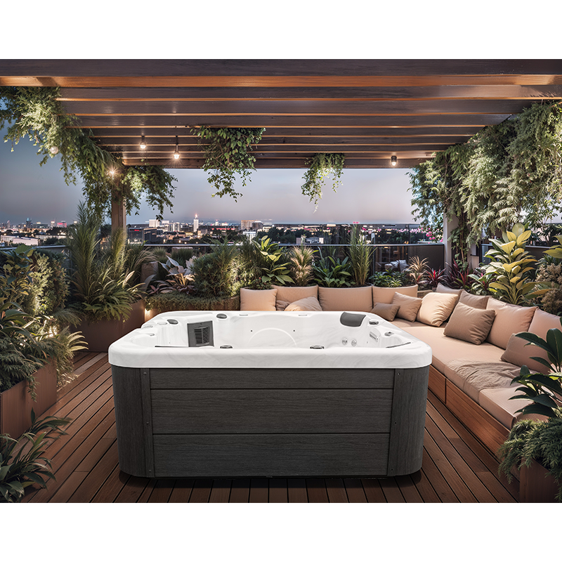 outdoor whirlpool hot tub