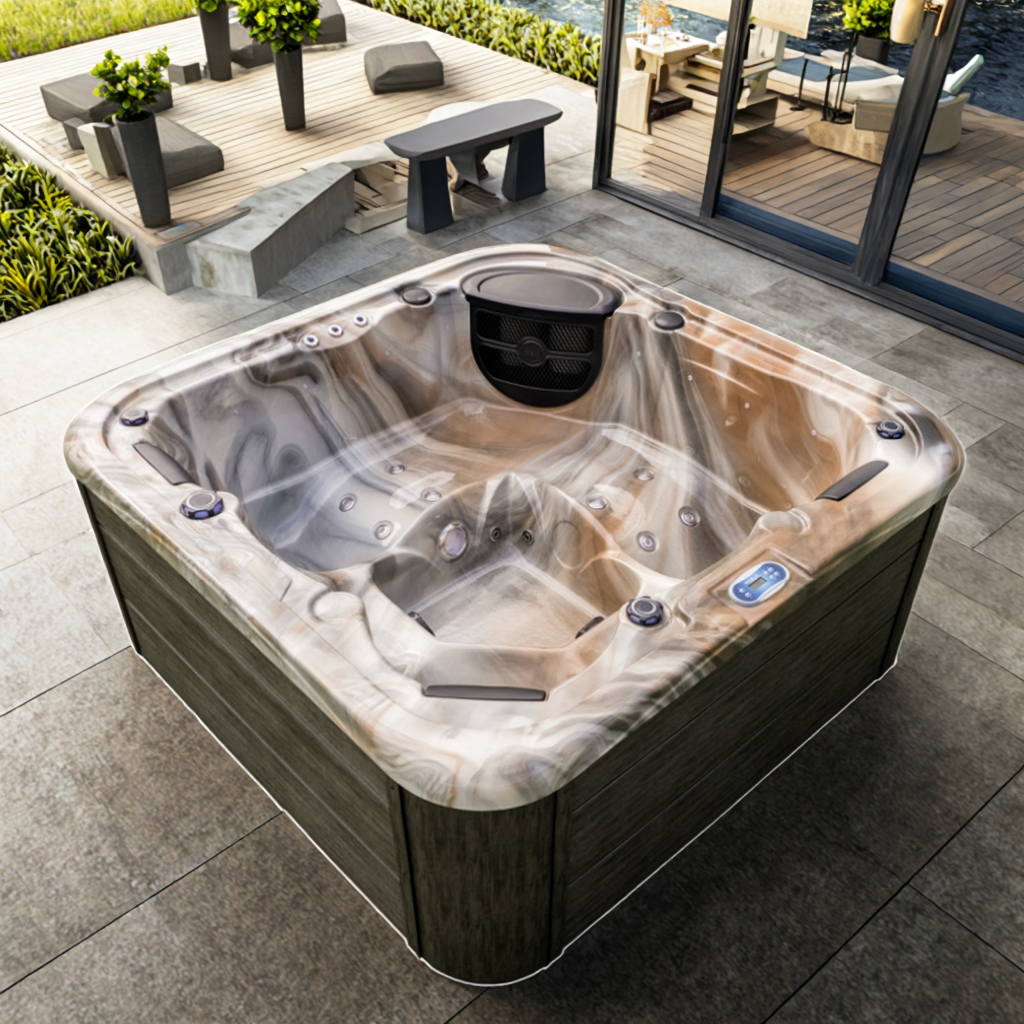 outdoor spa hot tub