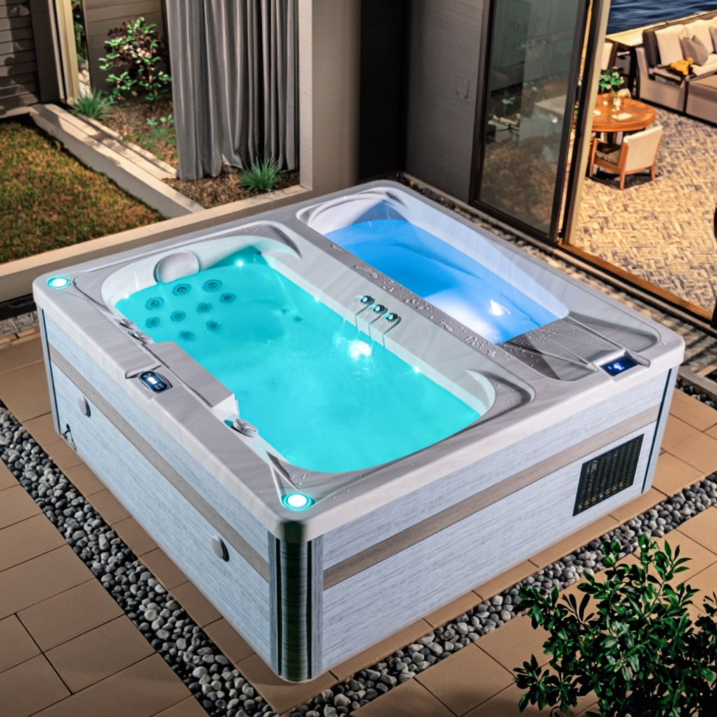 outdoor spa hot tub