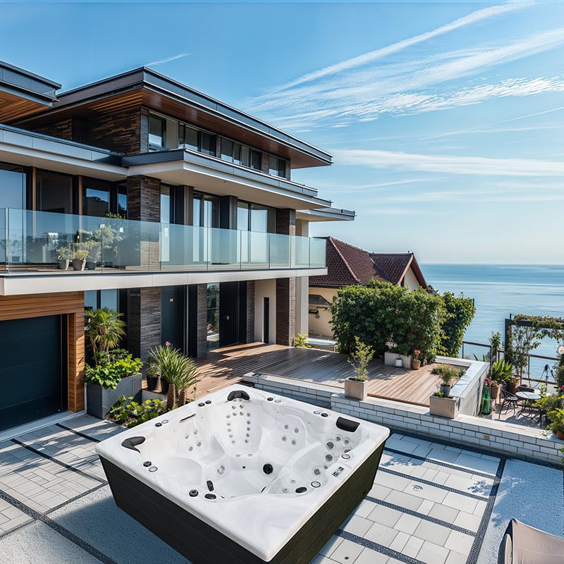 outdoor spa hot tub